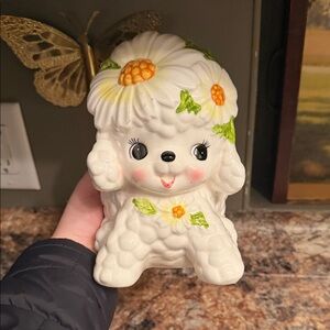 Vintage Anthropomorphic Daisy Lamb Easter Planter 1950/60 RELPO Floral Lamb